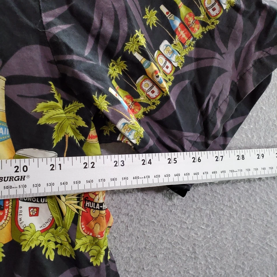 Camisa abotonada vintage RJC para hombre XL púrpura cerveza hawaiana gráfico años 90 EE. UU. Foto 4 de 4