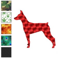 German Pinscher Dog, Vinyl Decal Sticker, 40 Patterns  3 Sizes, 1955