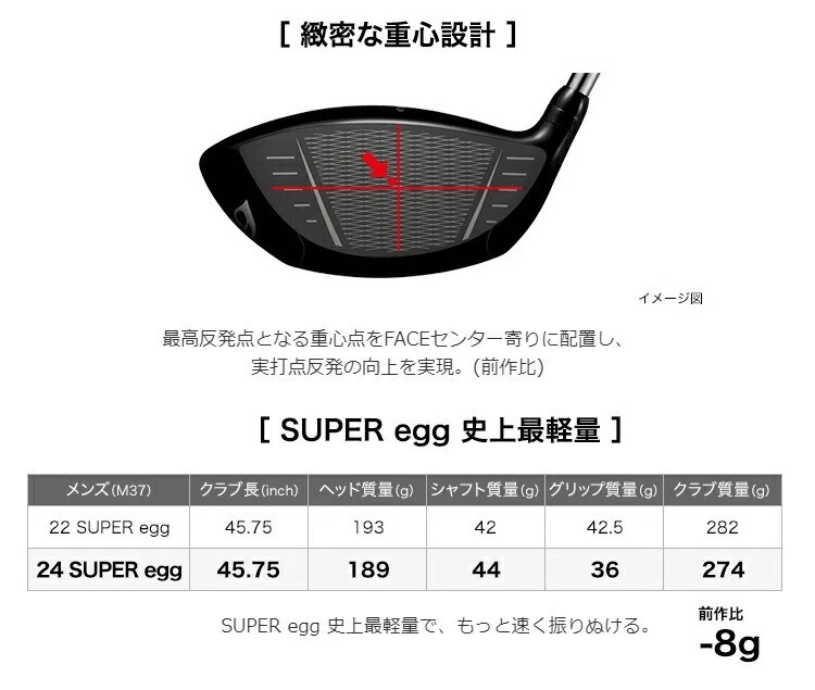 Pro Gear Genuine Super Egg Evolution High Rebound Driver 2024 OG Carbon Shaft - Image 4 of 4