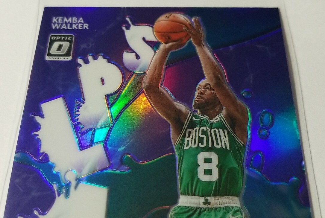 2020-21 Donruss Optic KEMBA WALKER Splash Purple Holo Prizm