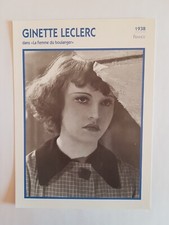 GINETTE LECLERC dans La femme et le ...  - CARTE FICHE CINEMA PORTRAIT DE STAR