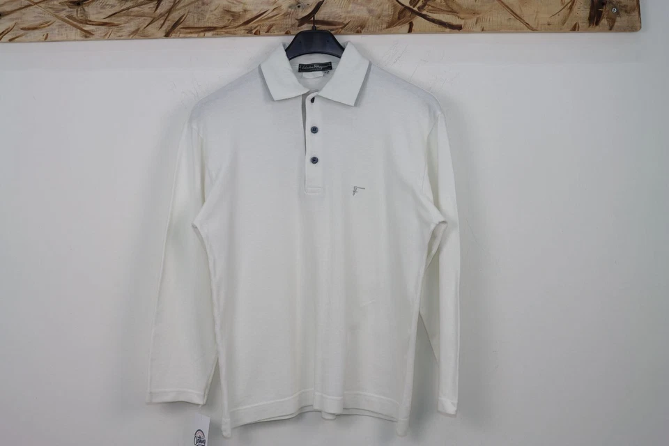 Polo SALVATORE FERRAGAMO D'Occasion Taille S (SA1012) Blanche Homme Été - Photo 1/3