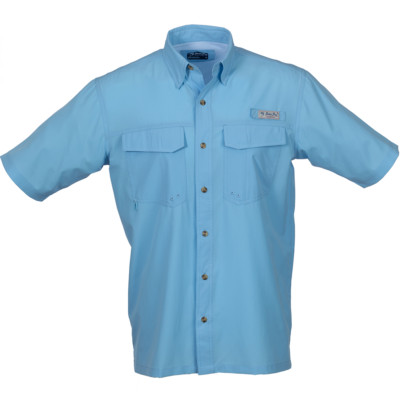 Bimini Bay Outfitters Men's Bimini Flats V BloodGuard Plus  Short Sleeve Shirt