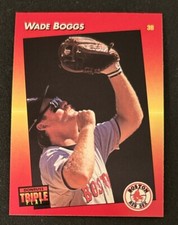 1992 Donruss Triple Play Wade Boggs Baseball Card #211 Red Sox HOF 3B VG O/C