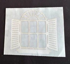 Vtg + Rare Mrs. Grossman Paper Whispers "WINDOW" Laser Cut Sticker Sheet