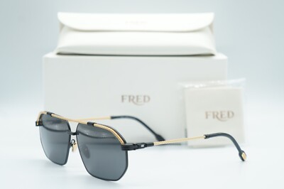 NEW FRED FG 40025U 02A BLACK AUTHENTIC SUNGLASSES FRAMES 62-11