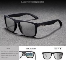 KDEAM Square Polarized Sunglasses Mens Women Photochromic Driving Glasses UV400