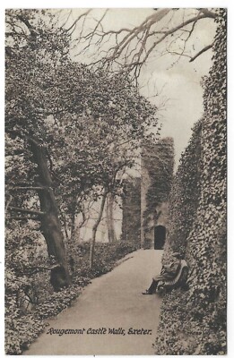 ALTE VALENTINSTAG POSTKARTE 1917 - EXETER - ROUGEMONT SCHLOSSMAUERN