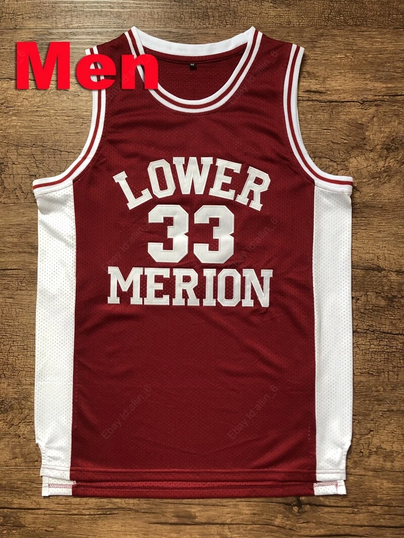 Kobe Bryant #33 Lower Merion High School White Jersey XL