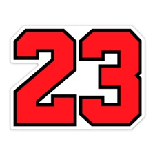 Michael Jordan 23 Vinyl 3" Die Cut Sticker, Decal