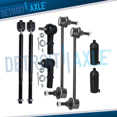 Front Sway Bars Tie Rod Ends w/ Boots for Ford Contour Mercury Cougar Mystique