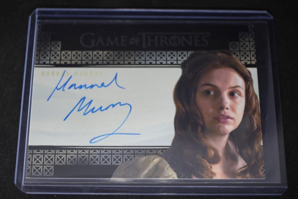 GAME OF THRONES - HANNAH MURRAY, Gilly, VALYRIAN AUTOGRAPH Card ...