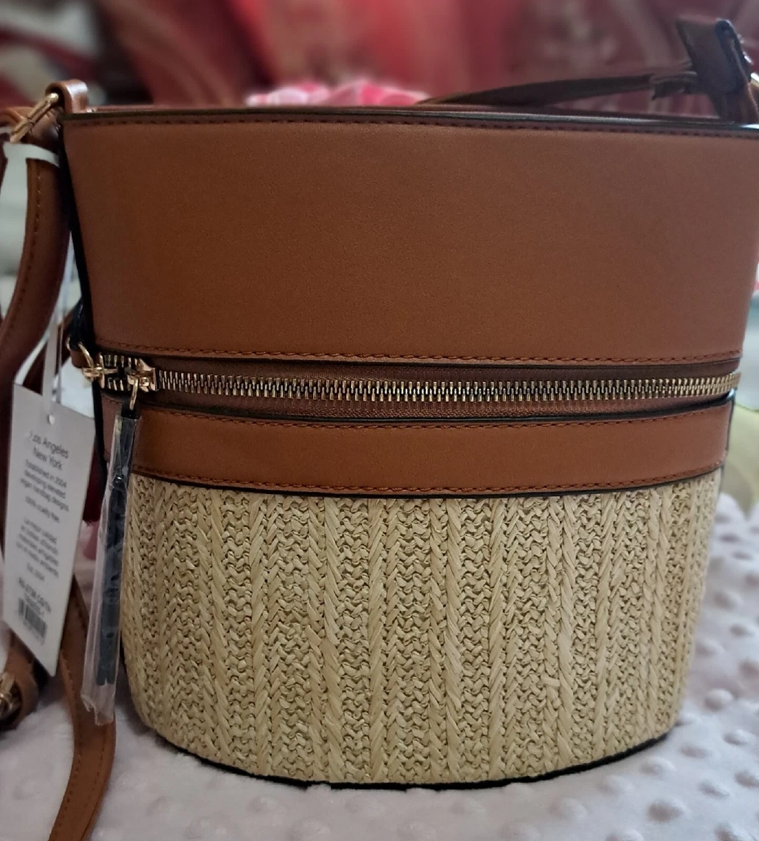 Alyssa Los Angeles New York Crossbody Handbags Purse Brown With