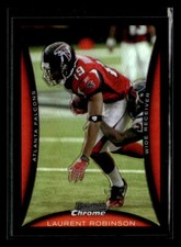 Laurent Robinson 2008 Bowman Chrome #BC184 Refractors Atlanta Falcons