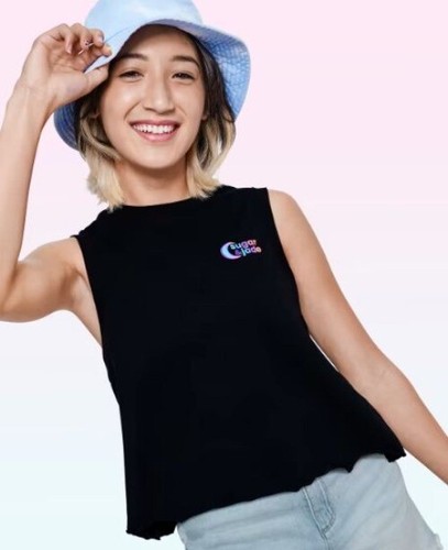 Teen Girl Sugar & Jade Girls Cropped Tank Black Size 20/22 XXL New With Tags