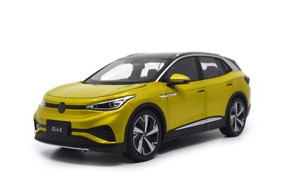 1/18 Scale Volkswagen ID.4X Yellow Diecast Car Model Collectibles Gift Toy