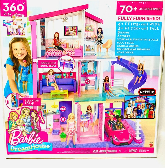 barbie dreamhouse fully furnished