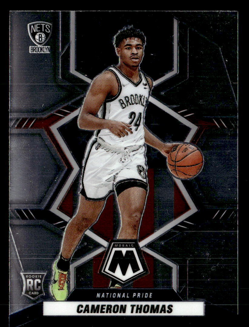 Cameron Thomas 2021-22 Panini Mosaic Card #255 Brooklyn Nets