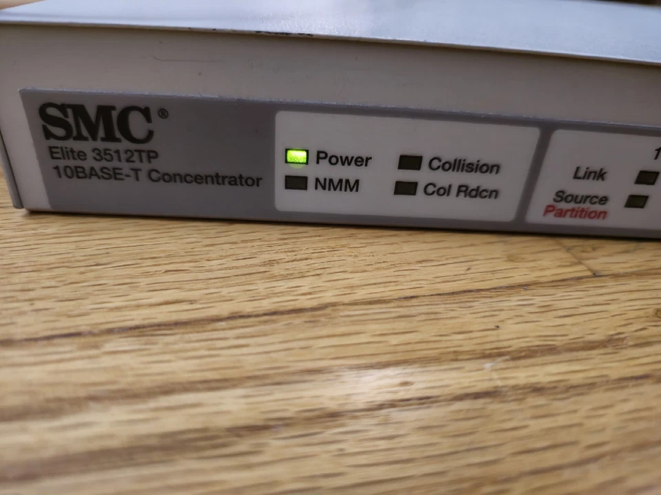 CONCENTRADOR SMC SMC3512TP ELITE 3512TP 10BASE-T 720.184 ¡Limpio buen estado! Foto 4 de 4