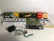 Vintage Sylvania Projector Lamp Bulbs Keystone Viewer and Other Small Bulbs
