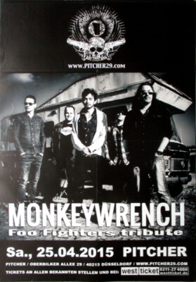 MONKEY WRENCH - 2015 - Tribute to Foo Fighters - Poster - Düsseldorf