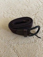 euc boys brown braided belt large