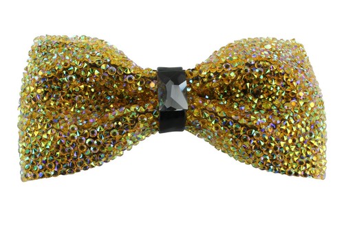 Rhinestone Party Ready Tied Bow Tie - Picture 4 of 8