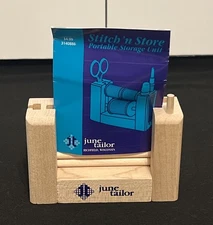 June Tailor Stitch 'N Store Portable Storage Unit Wood Caddy Scissor Thread