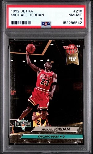 1992-93 Fleer Ultra - Michael Jordan #216 PSA 8
