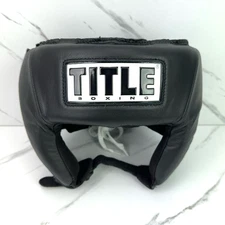 Title Boxing MMA Hi-Performance Official Headgear - Black - M - MEDIUM EUC