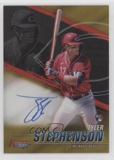 2021 Bowman's Best of Gold Refractor 24/50 Tyler Stephenson #B21-TS Auto 07d9