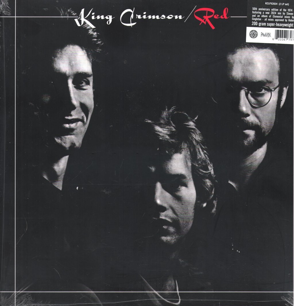 KING CRIMSON RED DOUBLE LP VINYL 50th Anniversary 2LP set, feat 2024 Steven Wils