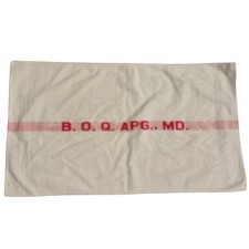 Aberdeen Proving Ground APG B.O.Q vintage towel made in USA
