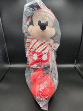Disney Mickey Mouse 19" NWT Christmas Plush Stuffed Animal Toy Red Santa Hat