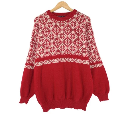 Nordic Pullover Skandinavisch Fair Isle Vintage Warm Gc2 Größe 2XL - Bild 1 von 4