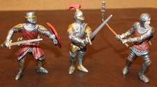 SCHLEICH Knights Lot Of 3 70024 / 70022 70010 Toy Action Figures Soldier