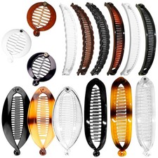15PCS Banana Hair Clips, Banana Clincher Clips Combs Fishtail Fish Shape Hair...