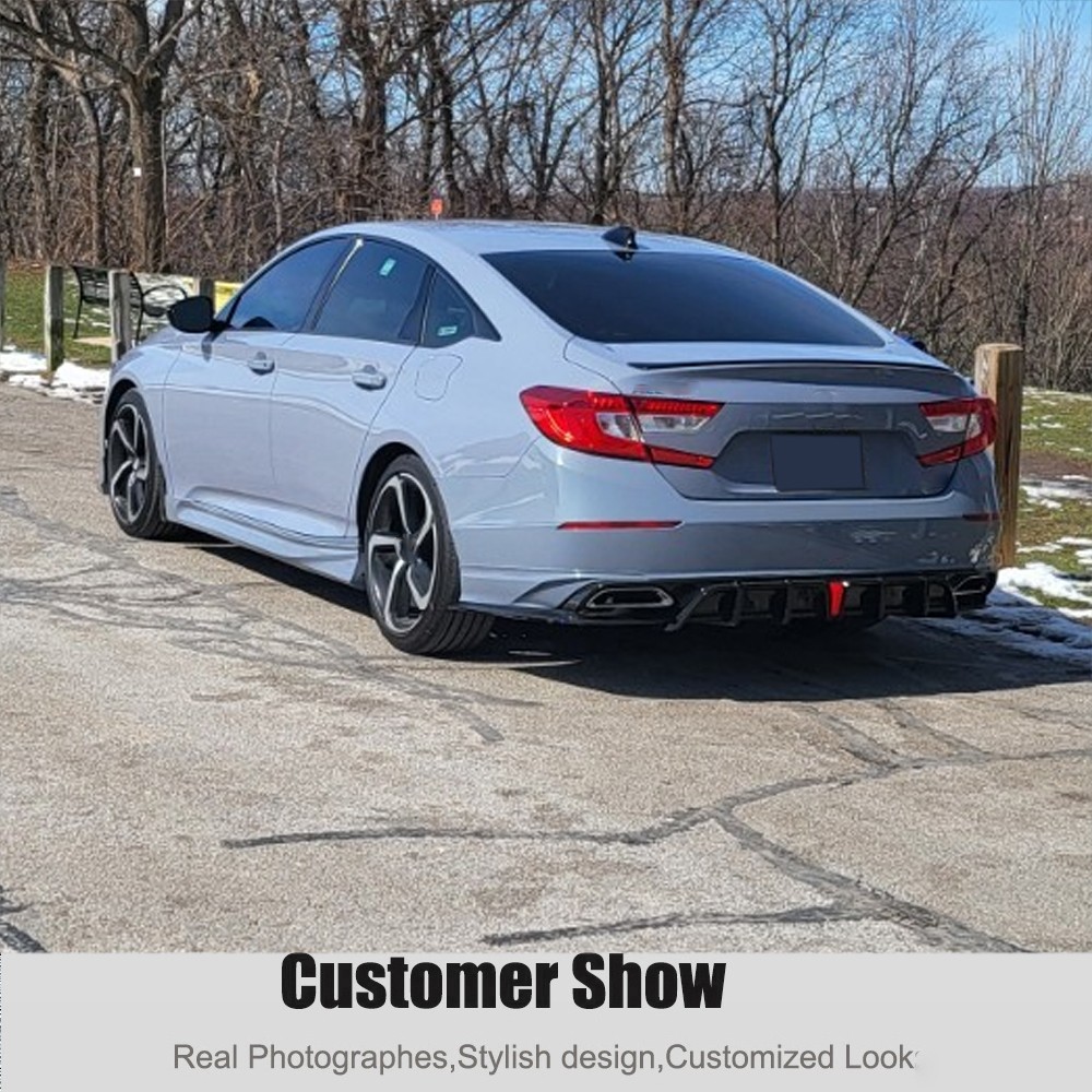For Honda Accord 2018-22 Yofer Sonic Grey Pearl Add-on Side Skirt