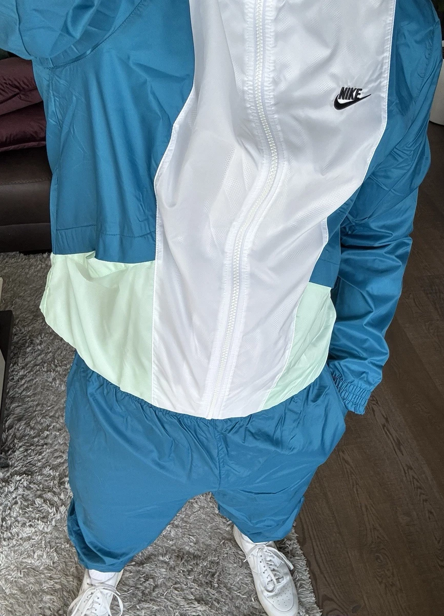 Nike Sportswear Tracksuit Set Gr. M HJ1985-301 Nylon Trainingsanzug Vintage