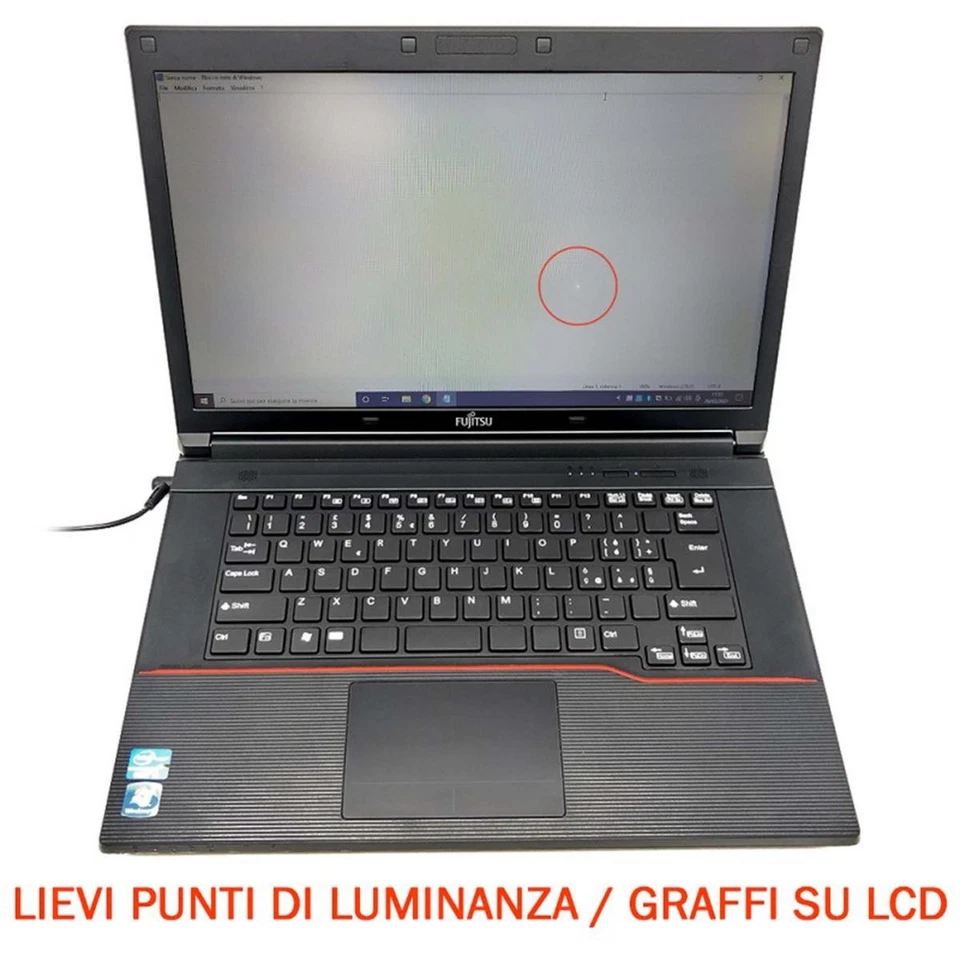 FUJITSU A574 CORE i5 15,6" WIN 10 4GB 120GB HDMI TASTIERA PORTATILE NOTEBOOK - Immagine 4 di 4
