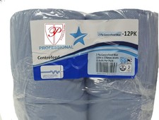 6 x 12 x 18 x  Centre Feed Rolls Blue Tissue Paper Roll (2 Ply) 4800 sheet count