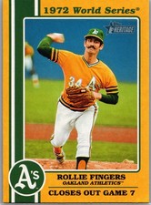 2021 Heritage High Number 1972 World Series Highlights Rollie Fingers HOF