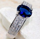 2CT Heat Treated Kyanite 925 Solid Sterling Silver Ring Sz 8 U2-6 — photo 2