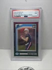 2024 Rated Rookie Drake Maye #379 Optic Preview Red & Green Prizm (RC) PSA 9