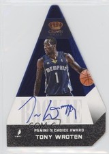 2012-13 Preferred Panini's Choice Award Rookies Blue 33/49 Tony Wroten Auto 2d0