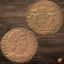 BEAUTIFUL Delmatius Dalmatius coin -- GLORIA EXERCITVS -- Antioch mint @x561