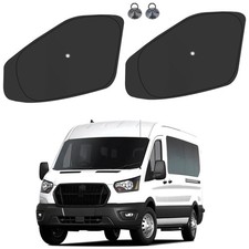 Front Side Window Sun Shade with Suction Cups for 2015-2024 Fo-rd Transit Van...