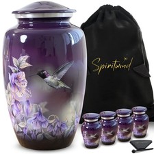 Set of 5 Beautiful Annas Hummingbird Urns for Human Ashes Adult Female - 1 La...