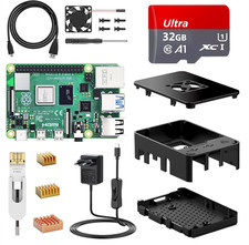 Raspberry Pi 4 Modello B Starter Kit, Rpi Barebone 2GB RAM + ROM32GB, Alimentato