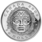 2009 Canada $20 Pure Silver Coin - Summer Moon mask